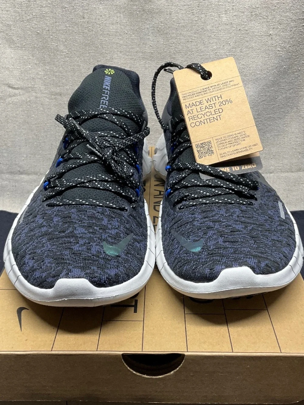 Nike Men's Free RN 5.0 Next Nature Shoes Multi Color Hyper Royal Men US 13